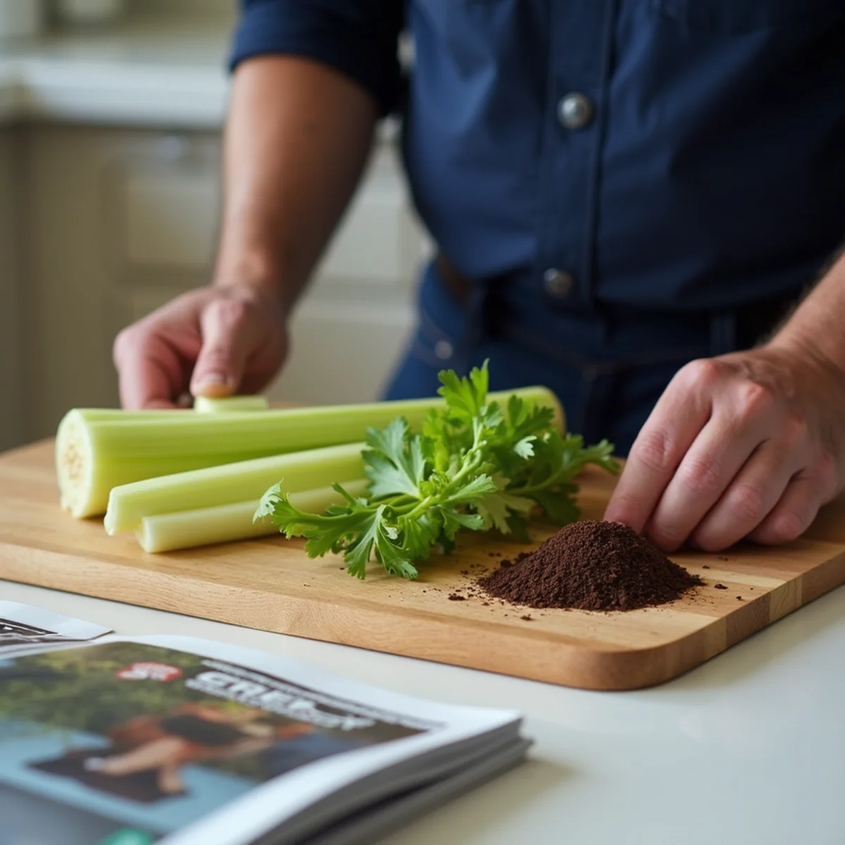 Keep fibrous foods out of the disposal — prevent clogged drains illustration
