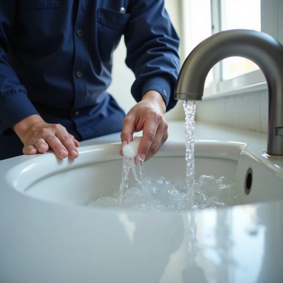 Rinse away soap scum — prevent clogged drains illustration