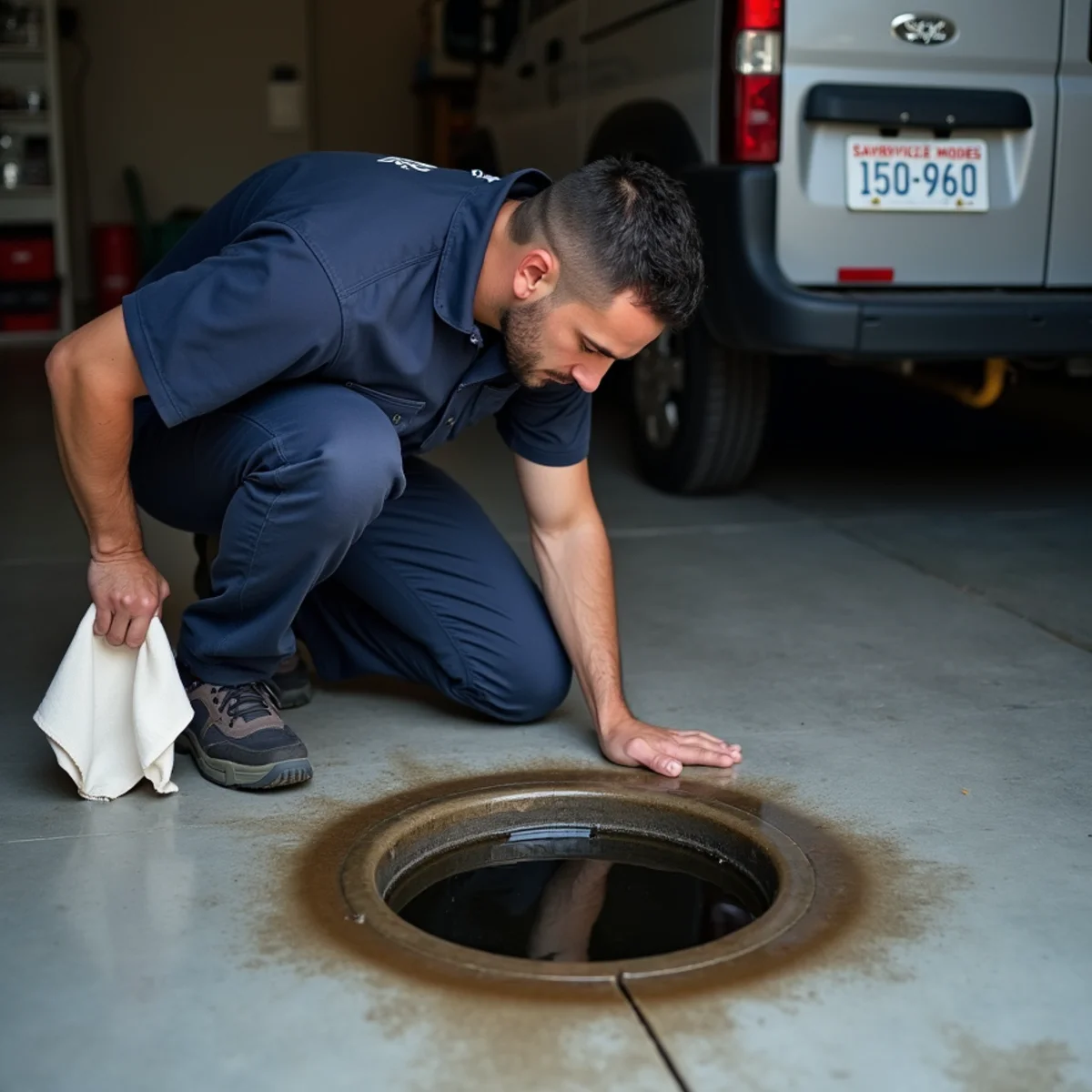 Sewage at the lowest drain — sewer line problems illustration