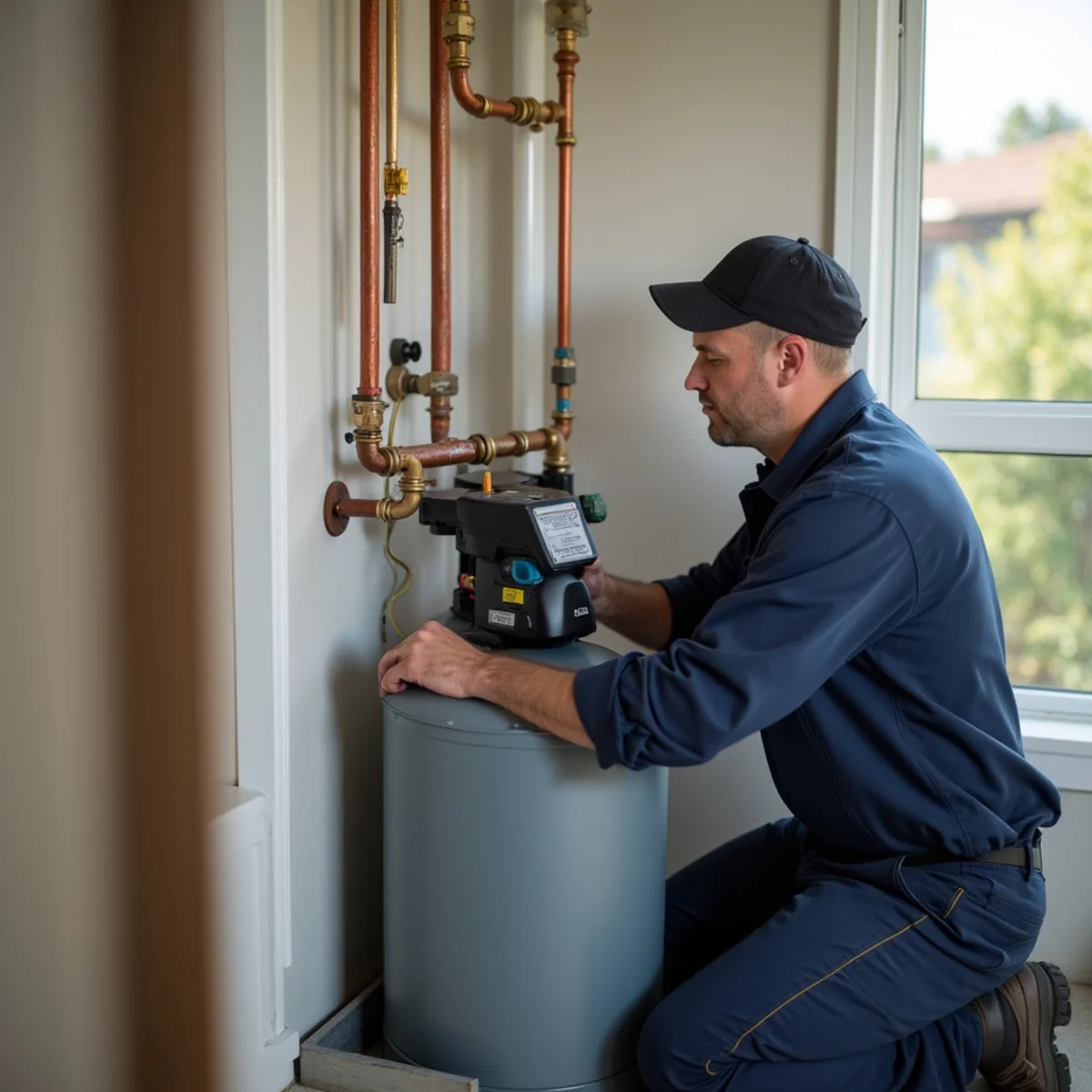 Licensed plumber providing service at a home in Rancho Cucamonga, CA