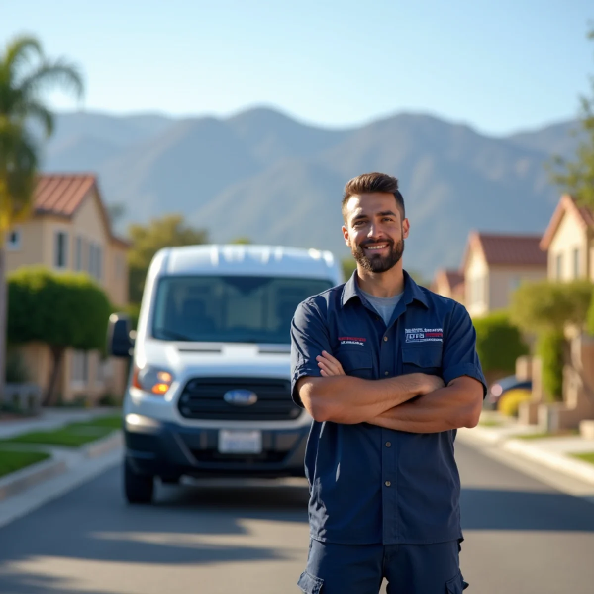 Licensed plumber providing service at a home in San Bernardino County, CA