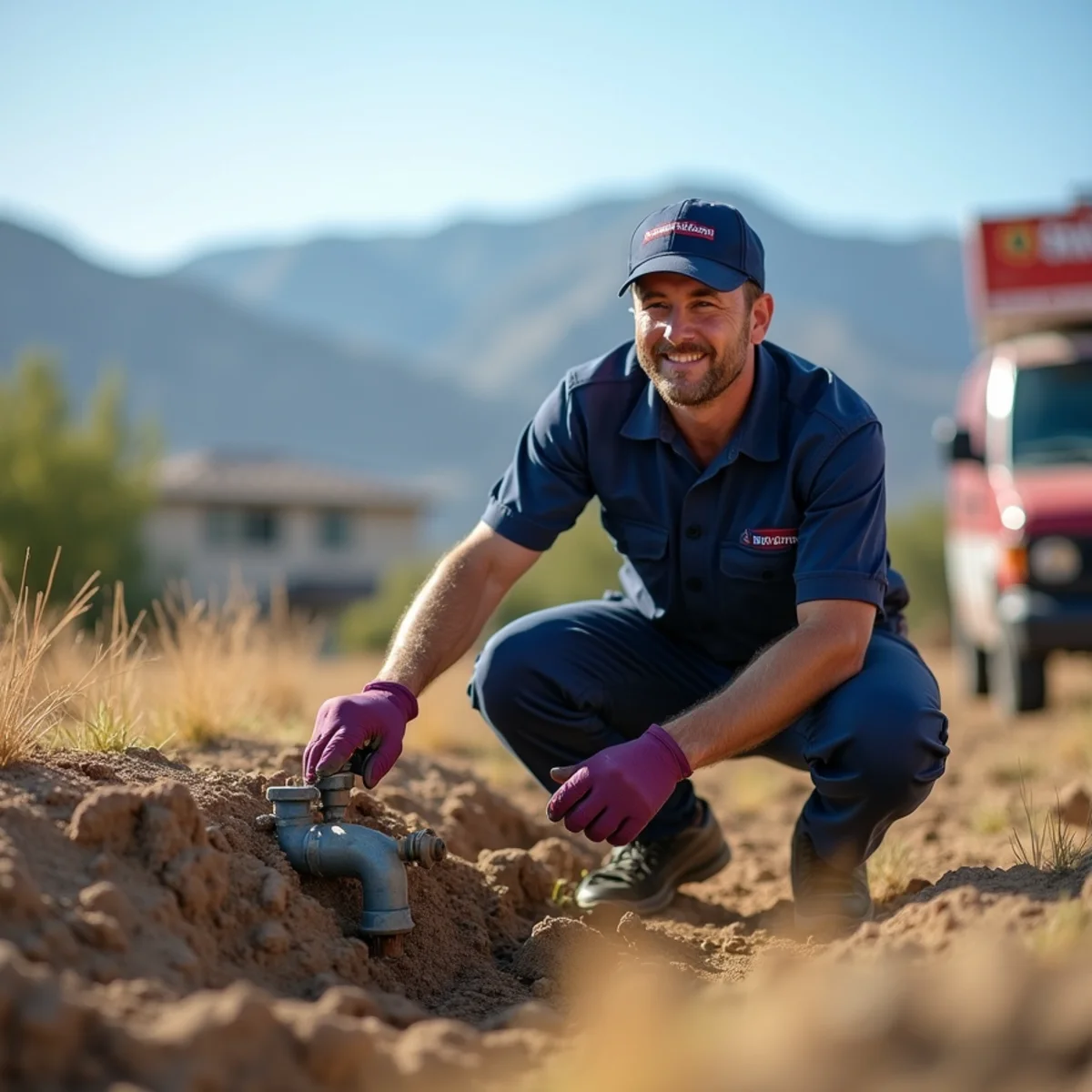 Licensed plumber providing service at a home in San Jacinto, CA