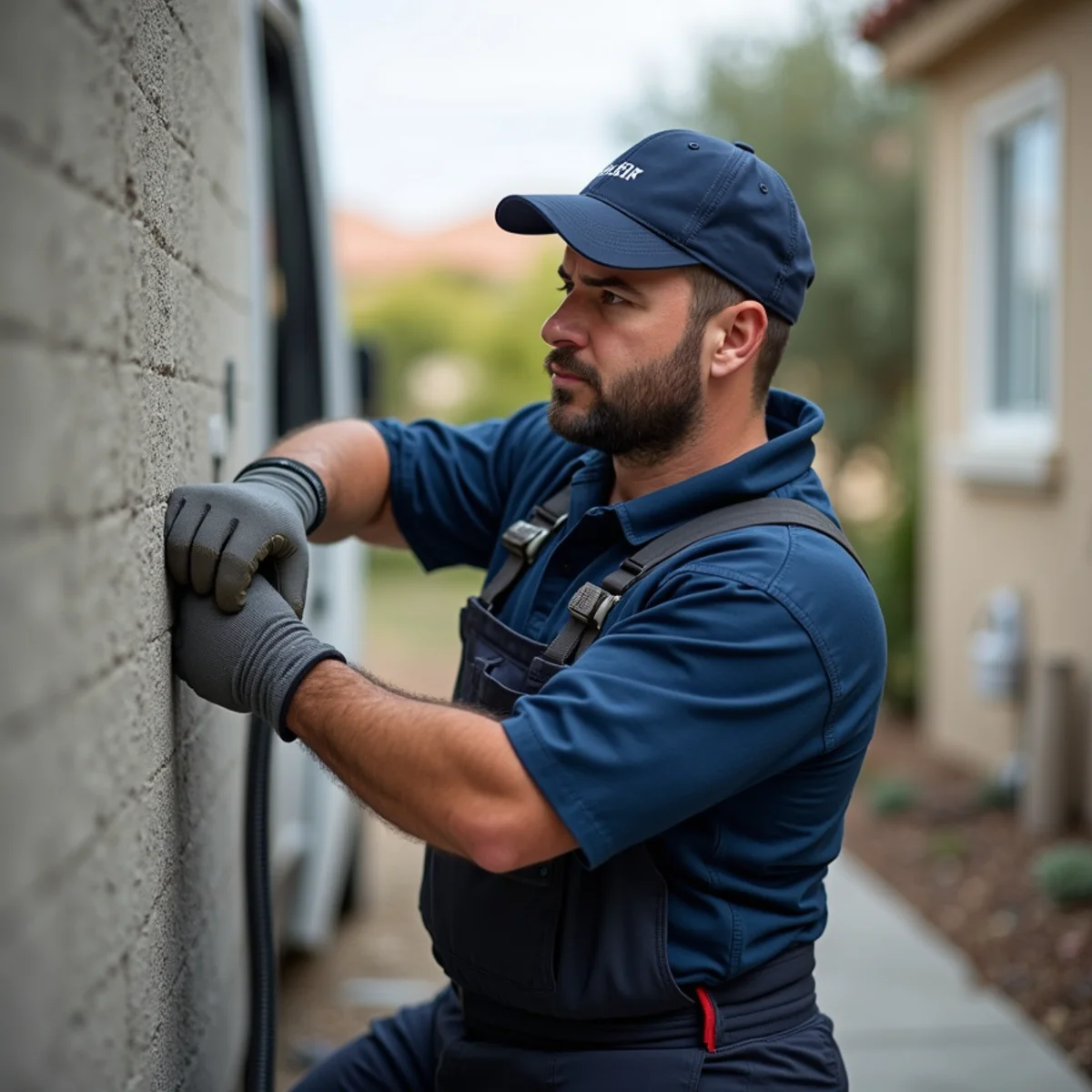 Licensed plumber providing service at a home in Walnut, CA